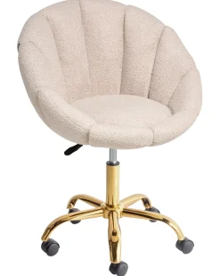 Sedia da scrivania ANNABELLE Bouclé Beige