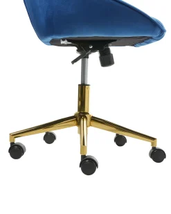 Sedia da scrivania BARDSDALE Velluto Blu marino