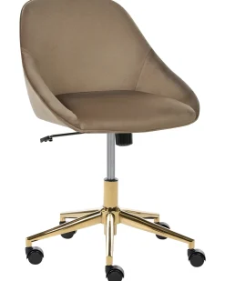 Sedia da scrivania BARDSDALE Velluto Marrone scuro