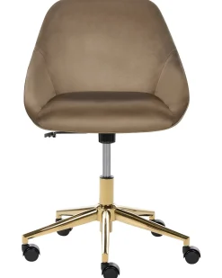 Sedia da scrivania BARDSDALE Velluto Marrone scuro