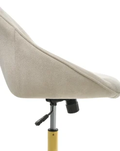 Sedia da scrivania BARDSDALE Velluto Beige chiaro