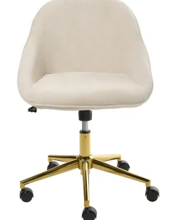 Sedia da scrivania BARDSDALE Velluto Beige chiaro