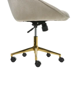 Sedia da scrivania BARDSDALE Velluto Beige chiaro