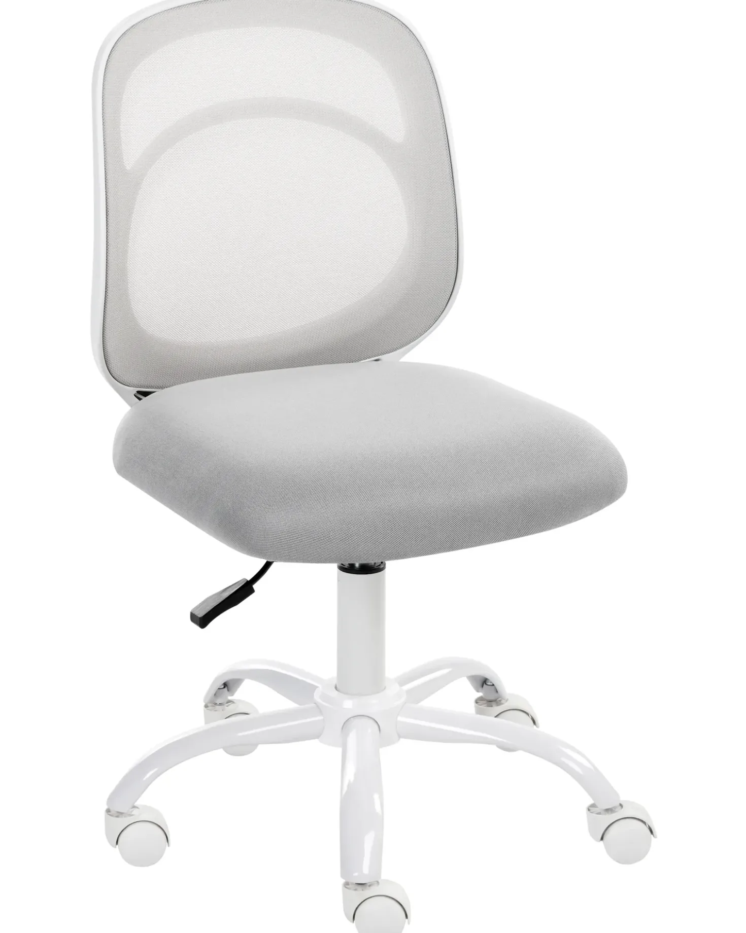 Sedia da scrivania BLISSFUL Tessuto Grigio chiaro