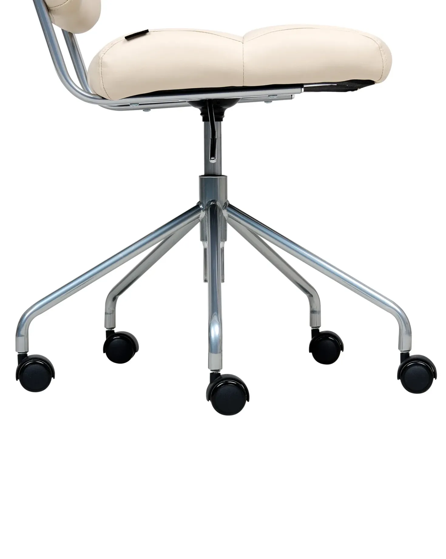 Sedia da scrivania CANDOR Pelle sintetica Bianco sporco