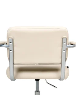 Sedia da scrivania CANDOR Pelle sintetica Bianco sporco