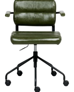 Sedia da scrivania CANDOR Pelle sintetica Verde scuro
