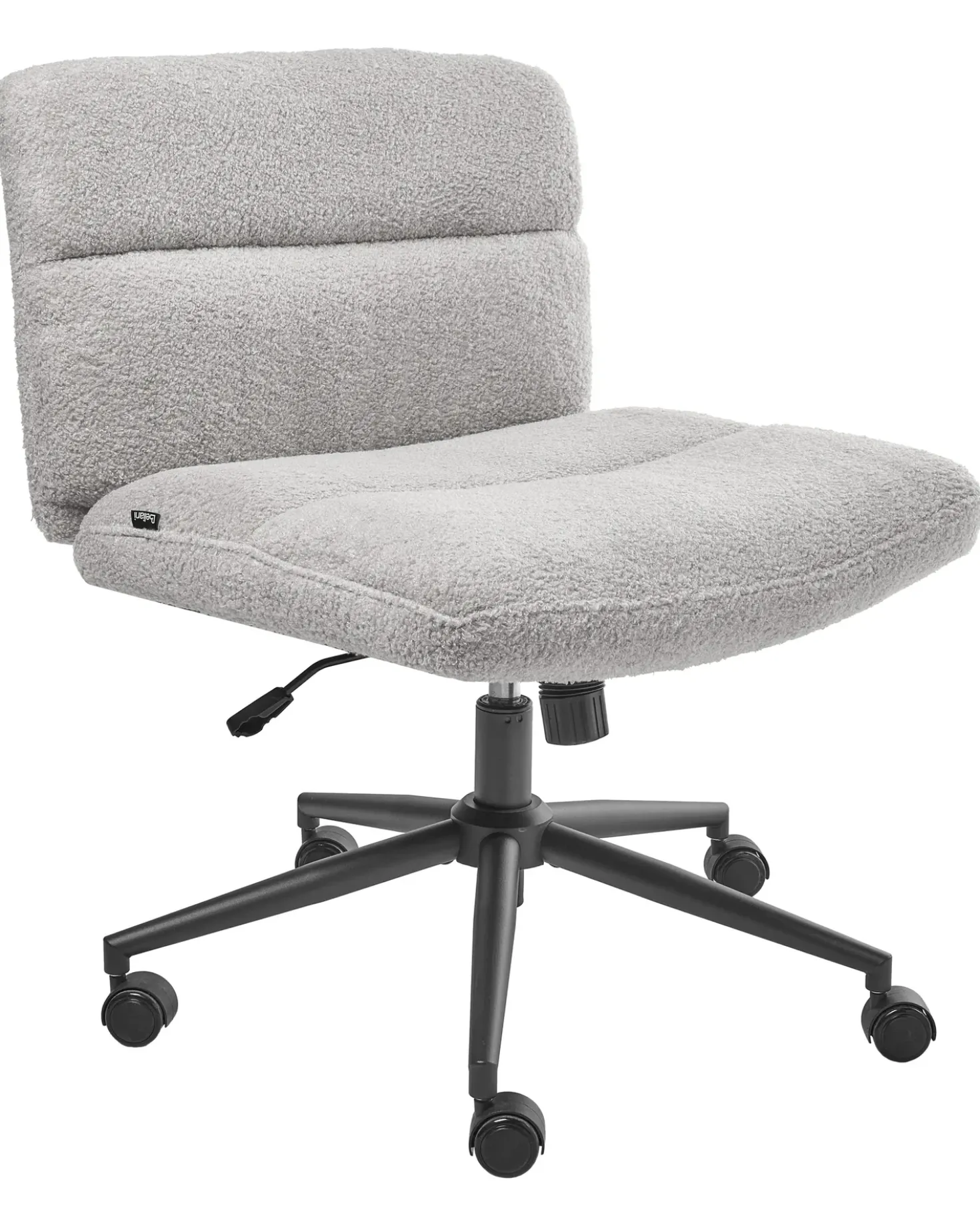 Sedia da scrivania CATLIN Bouclé Grigio chiaro