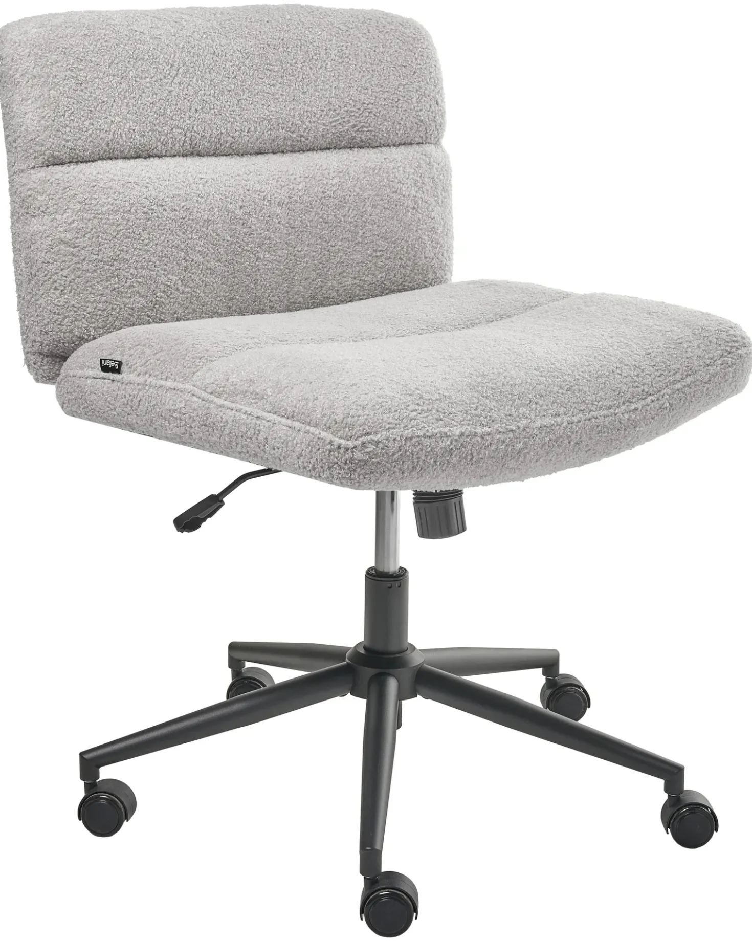 Sedia da scrivania CATLIN Bouclé Grigio chiaro