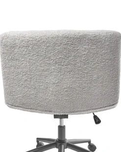 Sedia da scrivania CATLIN Bouclé Grigio chiaro