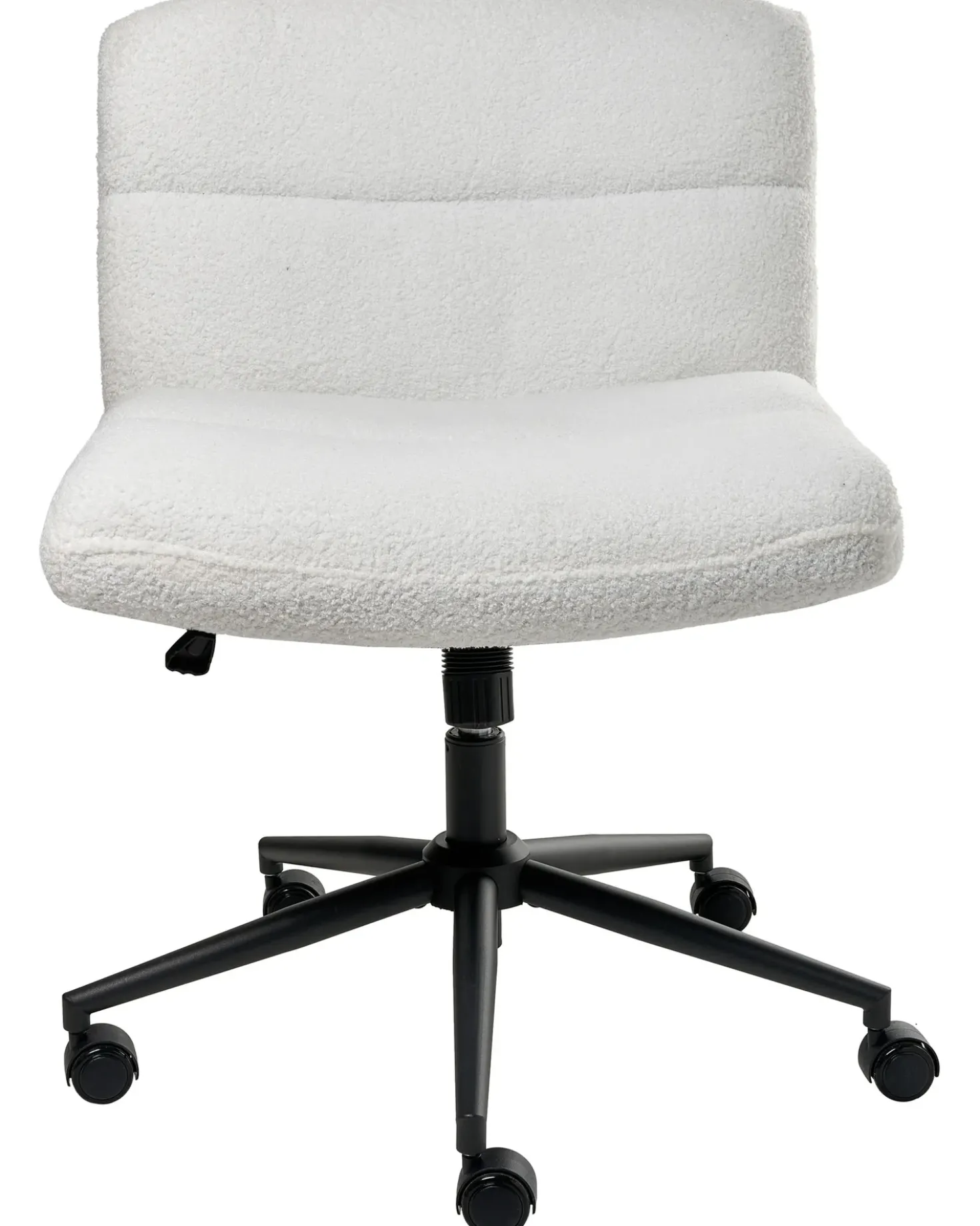 Sedia da scrivania CATLIN Bouclé Bianco