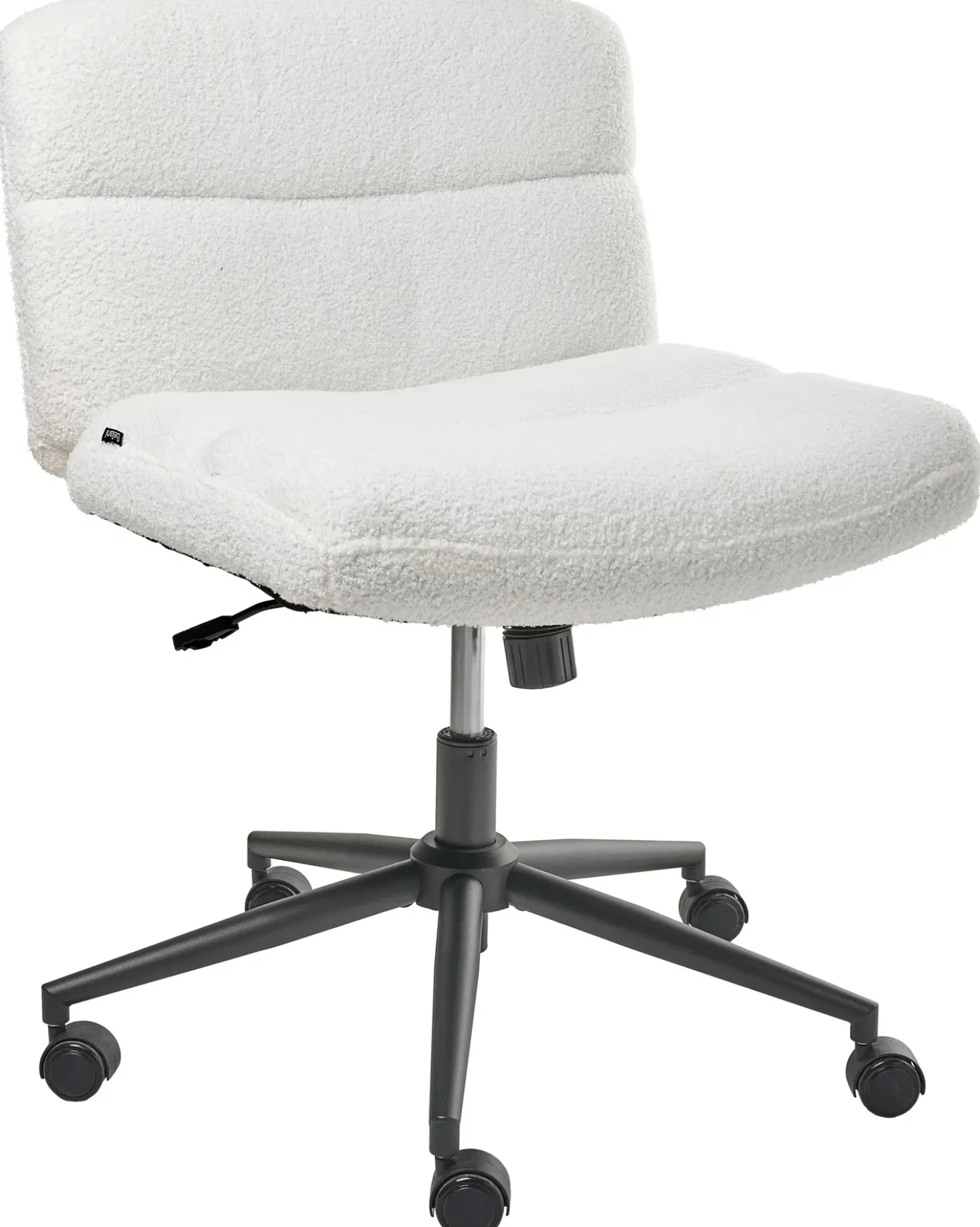 Sedia da scrivania CATLIN Bouclé Bianco