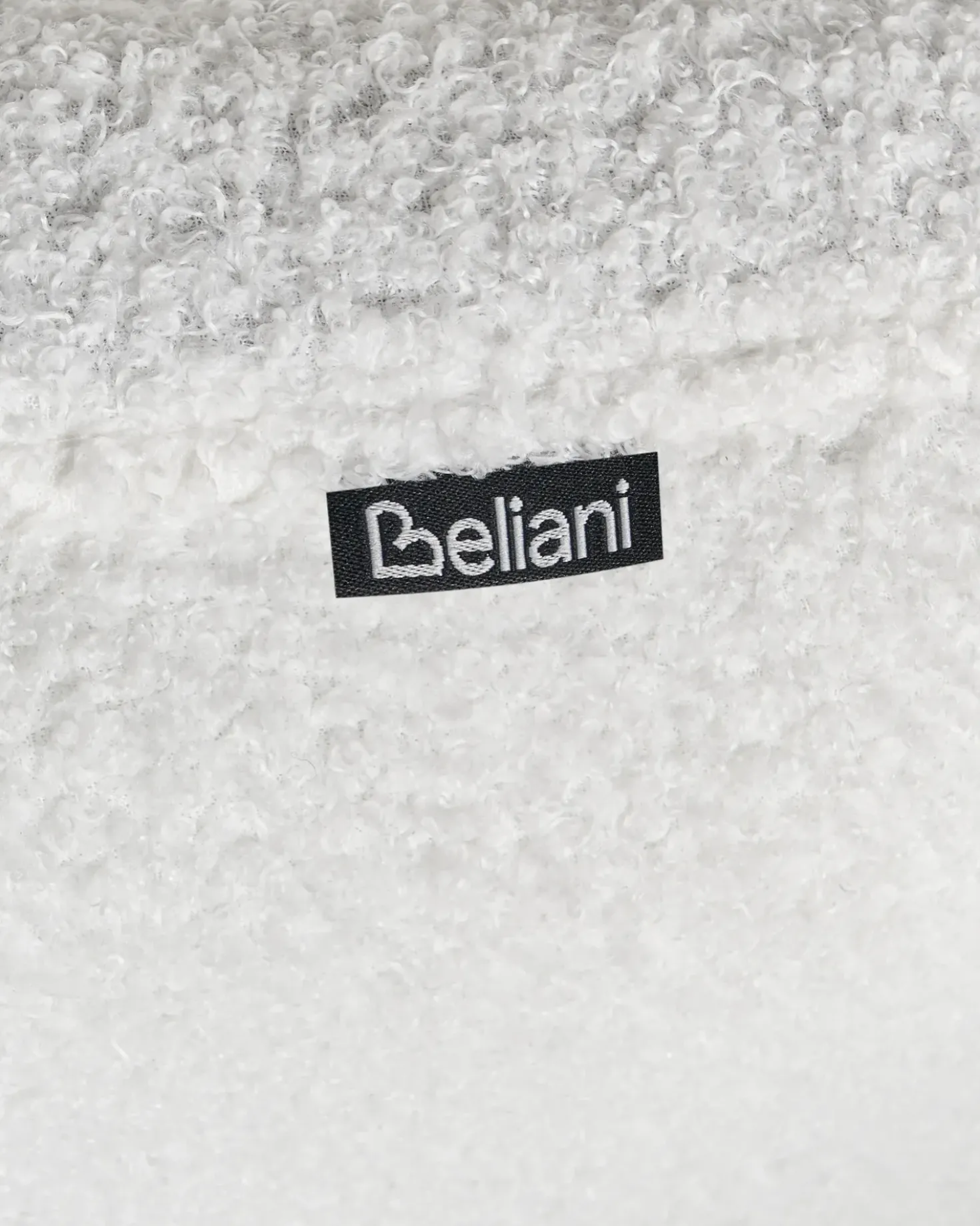 Sedia da scrivania CATLIN Bouclé Bianco