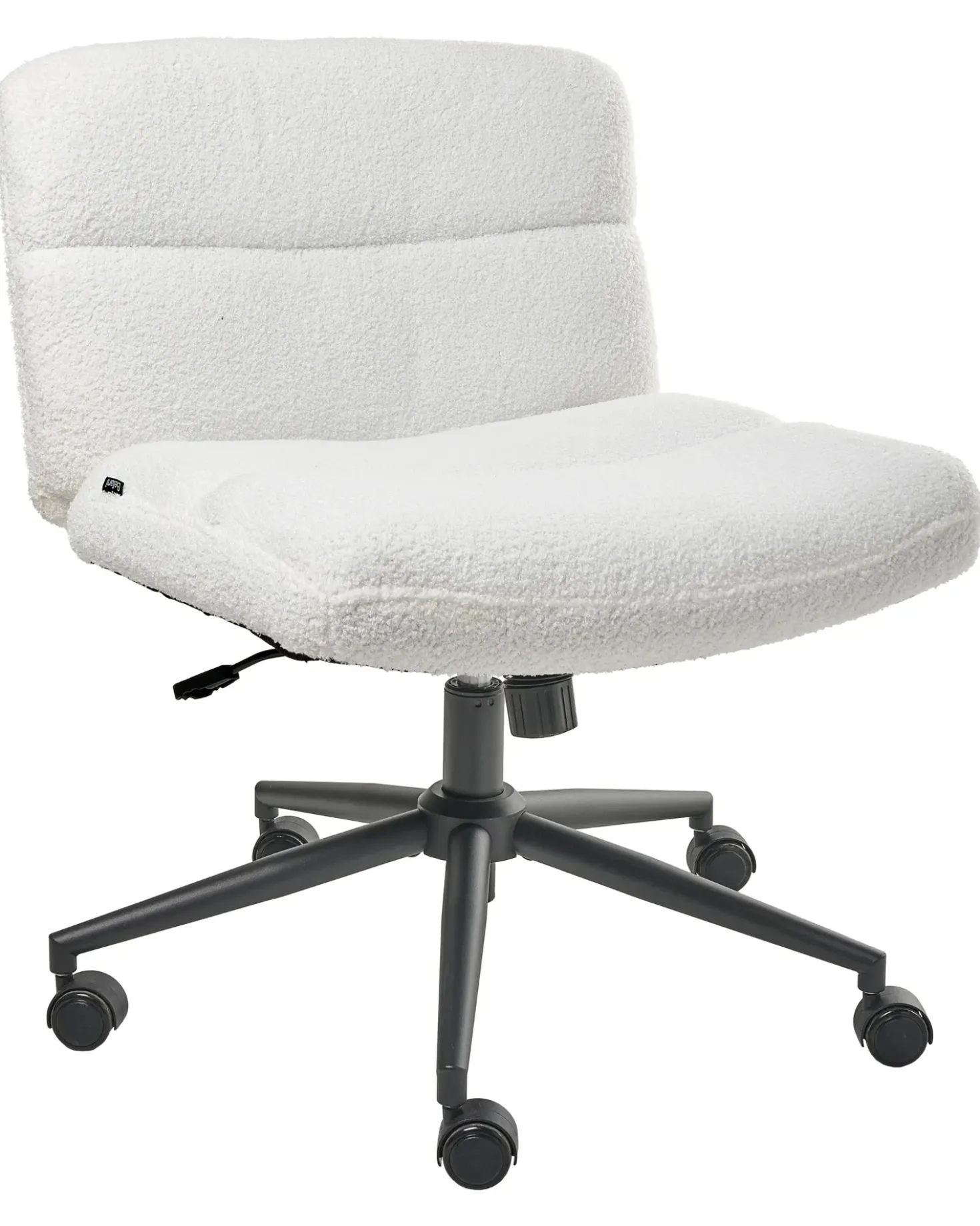 Sedia da scrivania CATLIN Bouclé Bianco