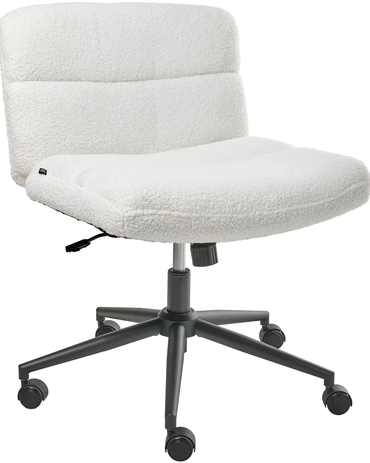 Sedia da scrivania CATLIN Bouclé Bianco