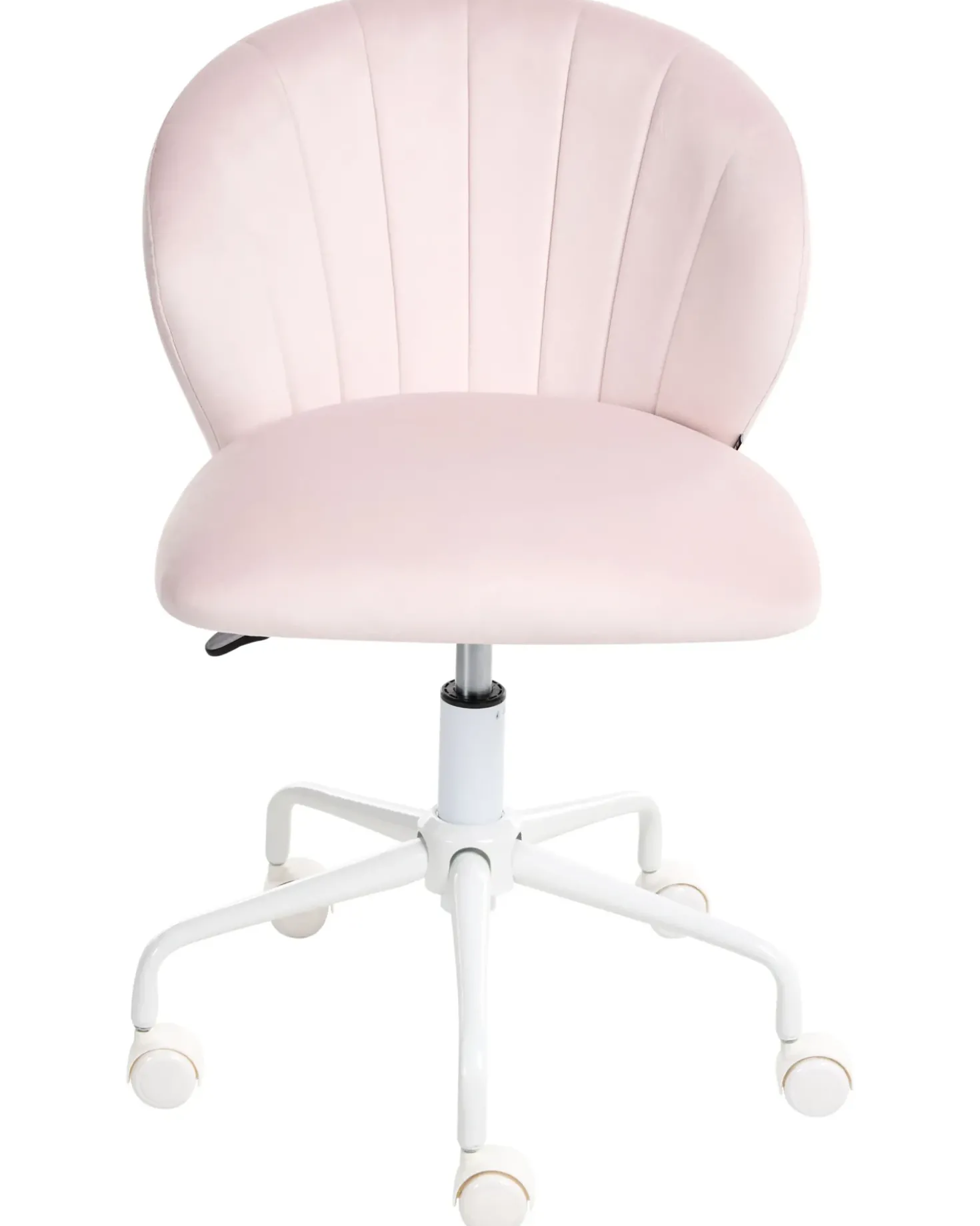 Sedia da scrivania CHEERFUL Velluto Rosa pastello