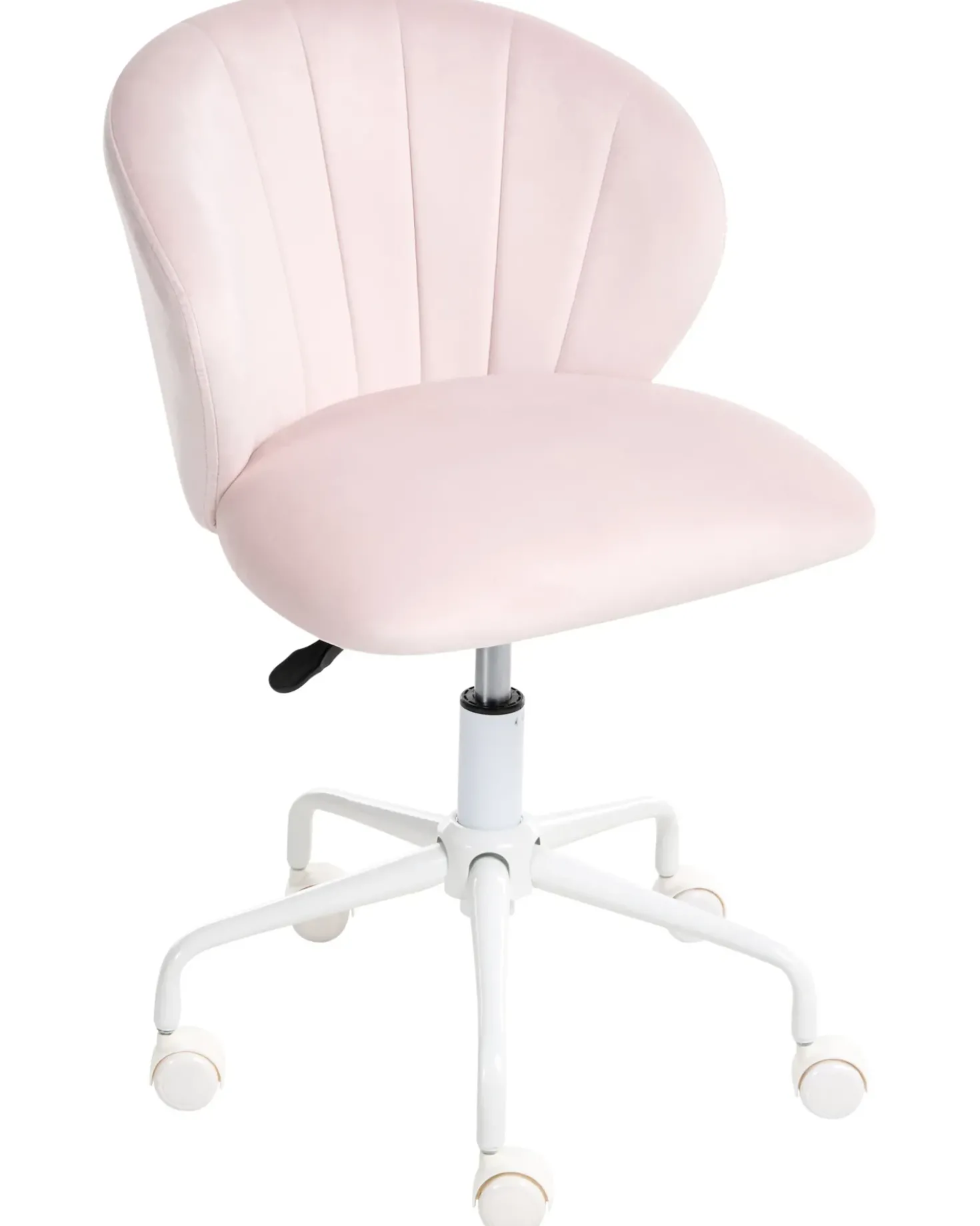 Sedia da scrivania CHEERFUL Velluto Rosa pastello