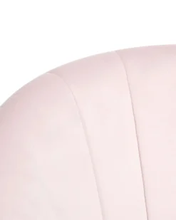 Sedia da scrivania CHEERFUL Velluto Rosa pastello