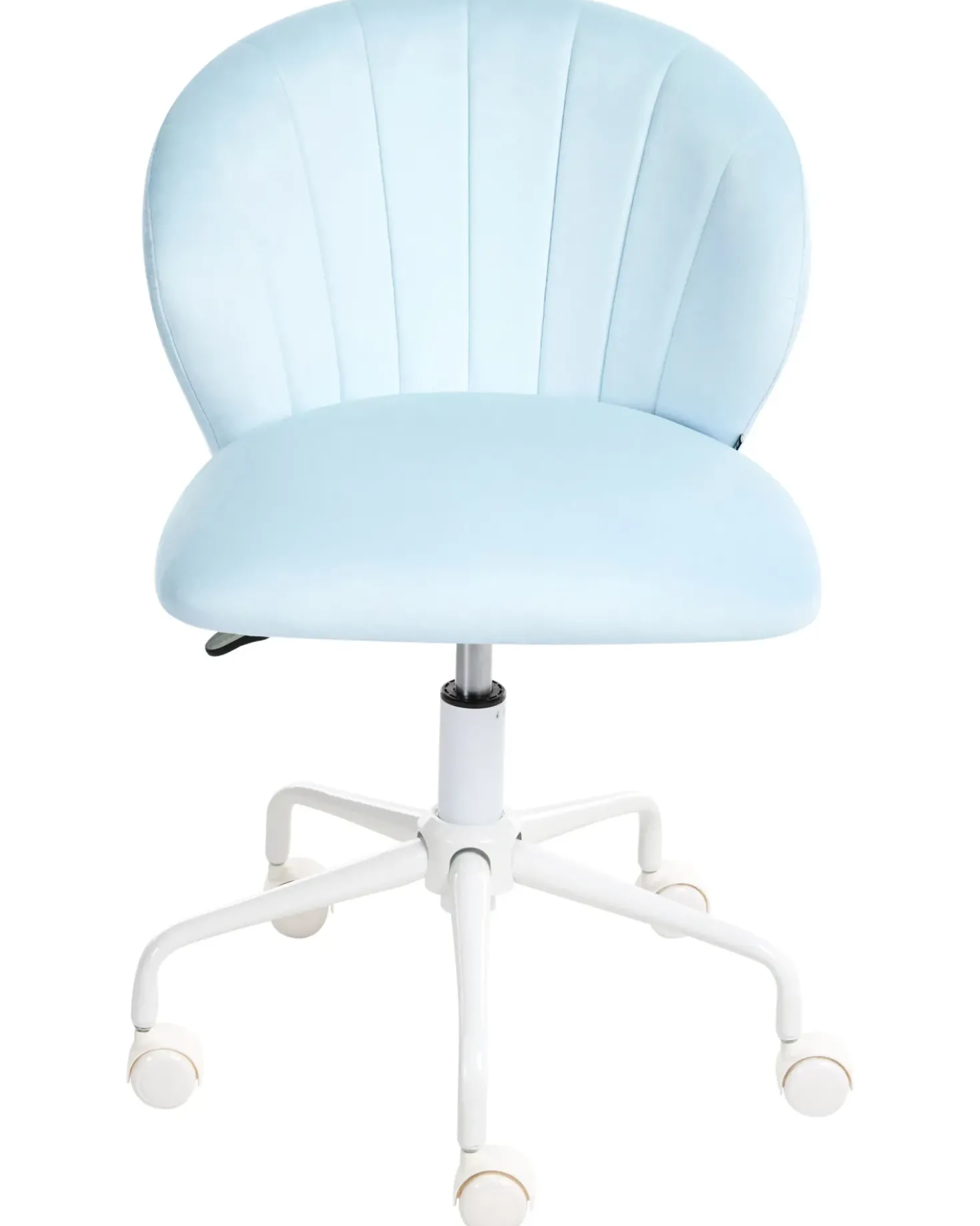 Sedia da scrivania CHEERFUL Velluto Azzurro