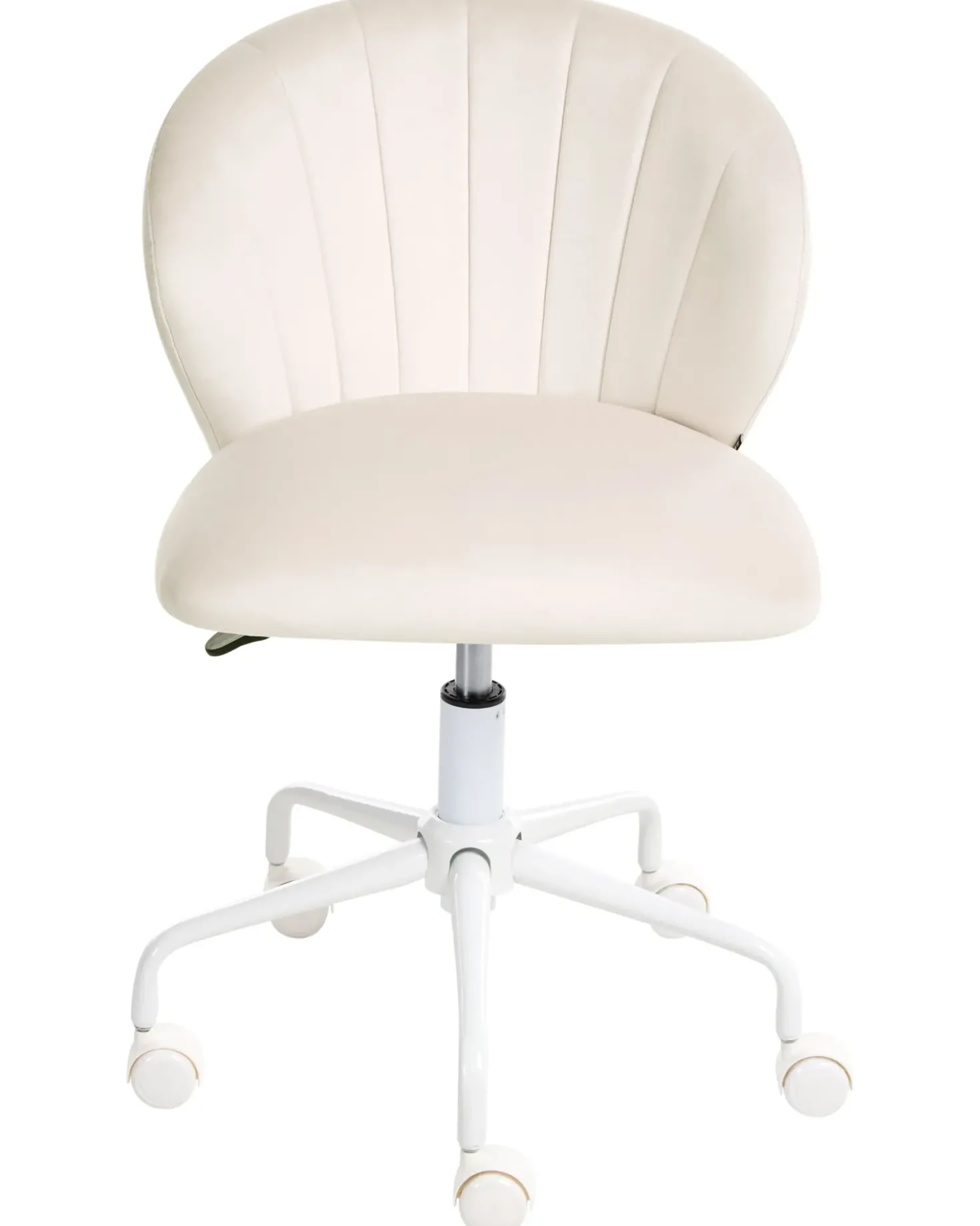 Sedia da scrivania CHEERFUL Velluto Bianco sporco