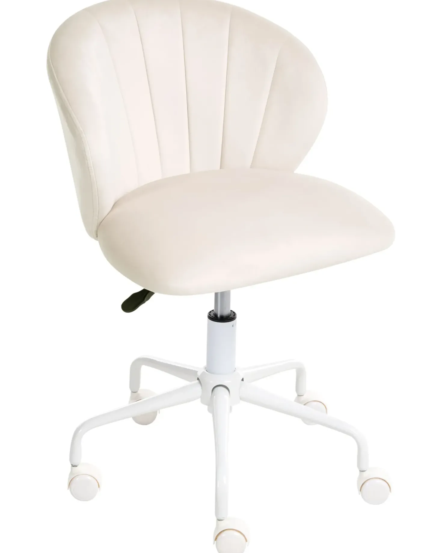 Sedia da scrivania CHEERFUL Velluto Bianco sporco