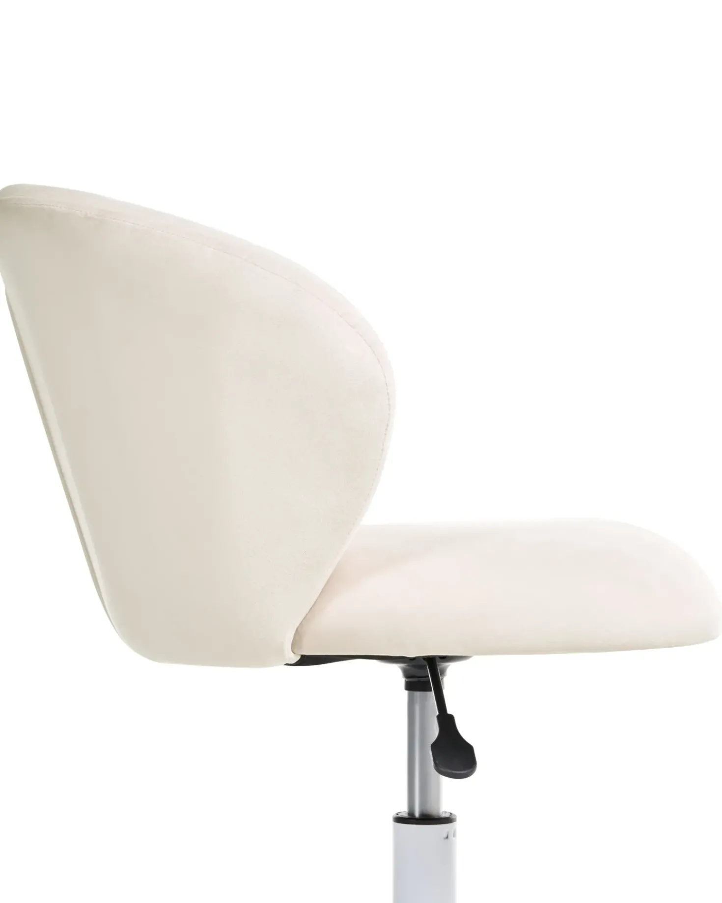 Sedia da scrivania CHEERFUL Velluto Bianco sporco