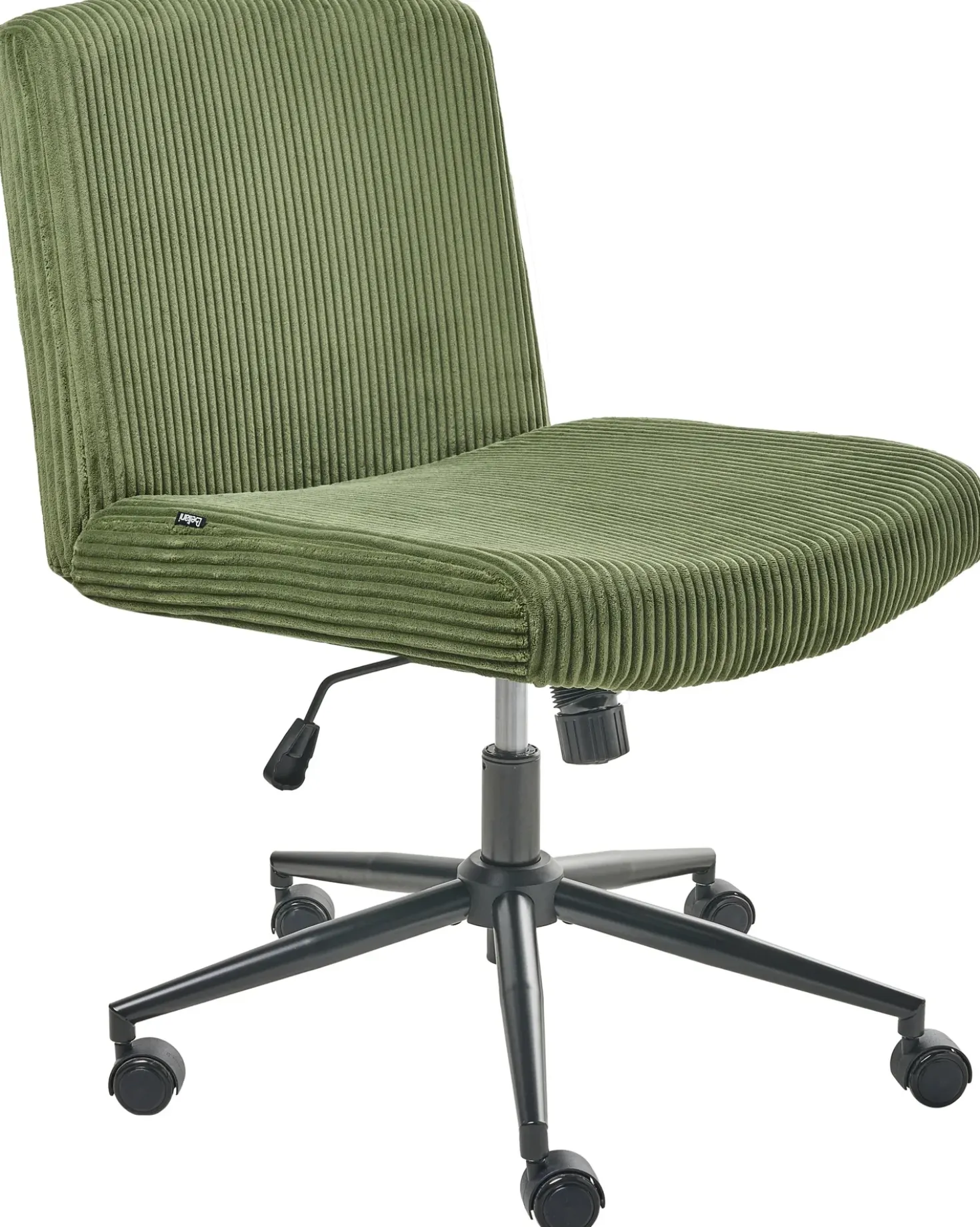 Sedia da scrivania GEDDES Velluto a coste Verde