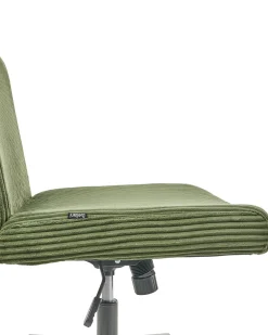 Sedia da scrivania GEDDES Velluto a coste Verde