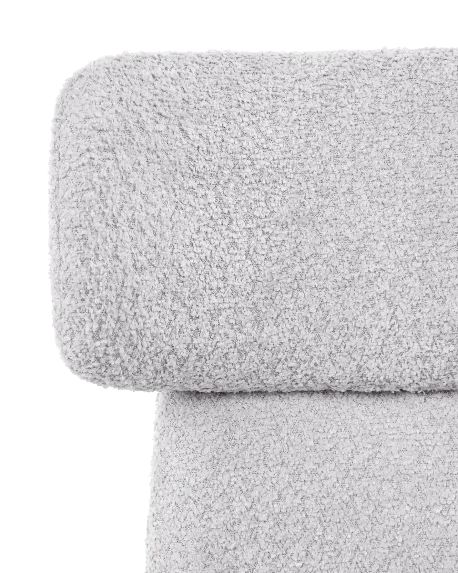 Sedia da scrivania GRANBY Bouclé Grigio chiaro