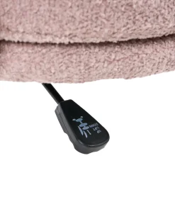 Sedia da scrivania GRANBY Bouclé Rosa pastello
