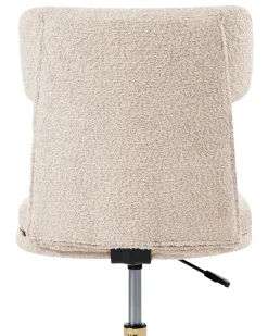Sedia da scrivania GRANBY Bouclé Beige chiaro