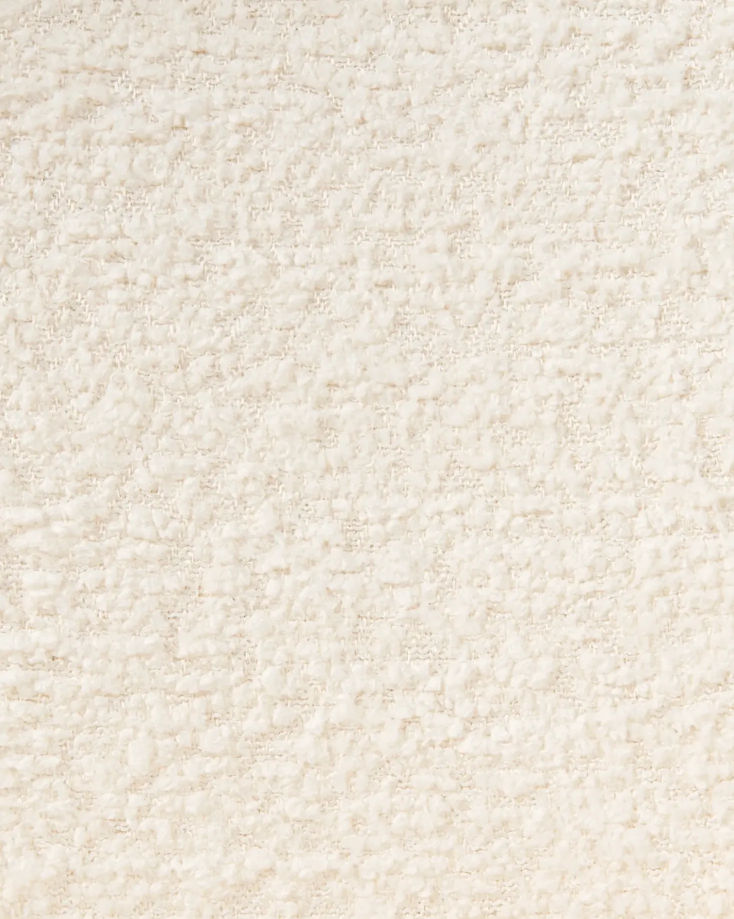 Sedia da scrivania GRANBY Bouclé Bianco sporco