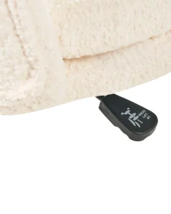 Sedia da scrivania GRANBY Bouclé Bianco sporco
