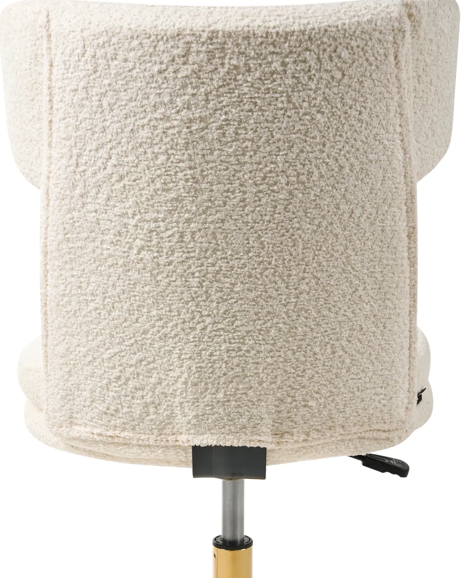 Sedia da scrivania GRANBY Bouclé Bianco sporco