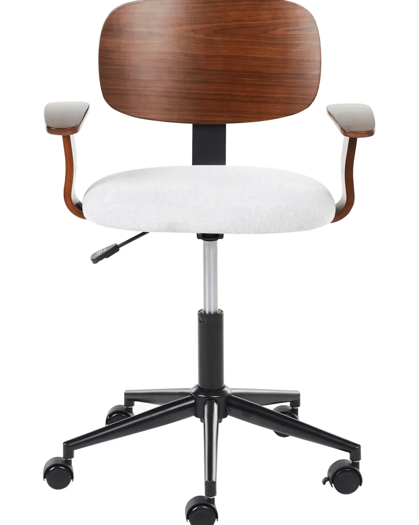 Sedia da scrivania GUNNISON Lino sintetico Grigio chiaro