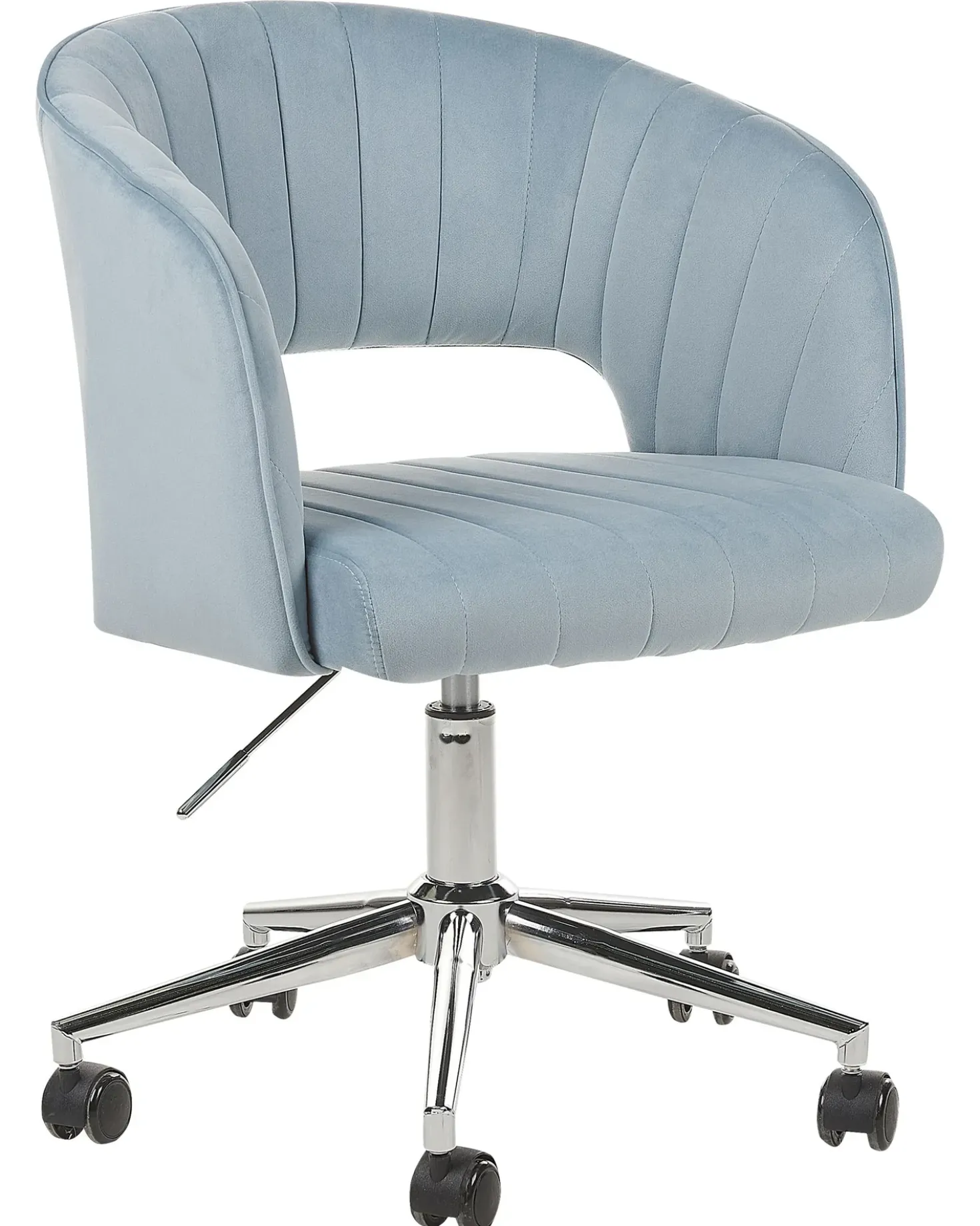 Sedia da scrivania KATONAH Velluto Azzurro