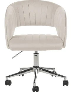 Sedia da scrivania KATONAH Velluto Beige chiaro