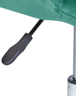 Sedia da scrivania LABELLE Velluto Verde smeraldo