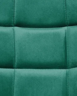 Sedia da scrivania LABELLE Velluto Verde smeraldo