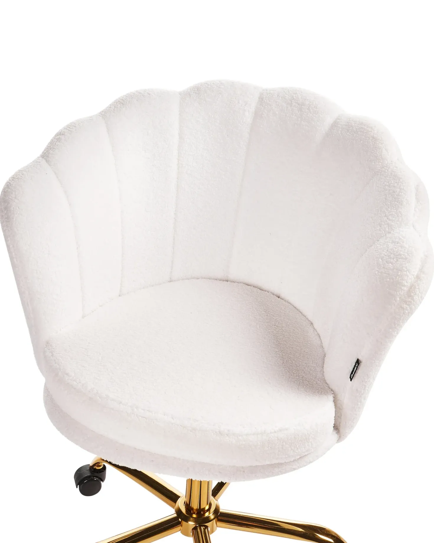 Sedia da scrivania MONTICELLO Bouclé Bianco