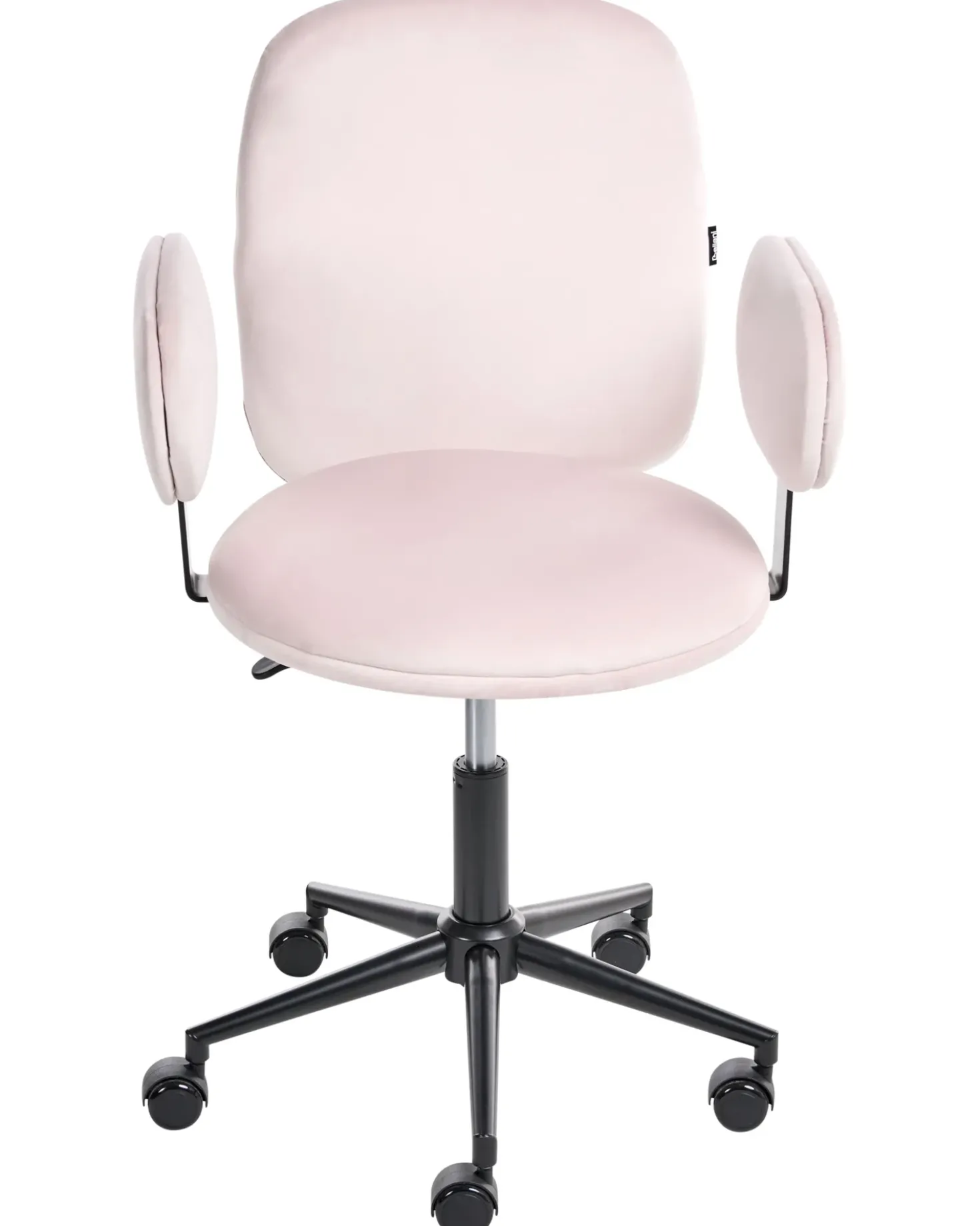 Sedia da scrivania MORAGA Velluto Rosa pastello