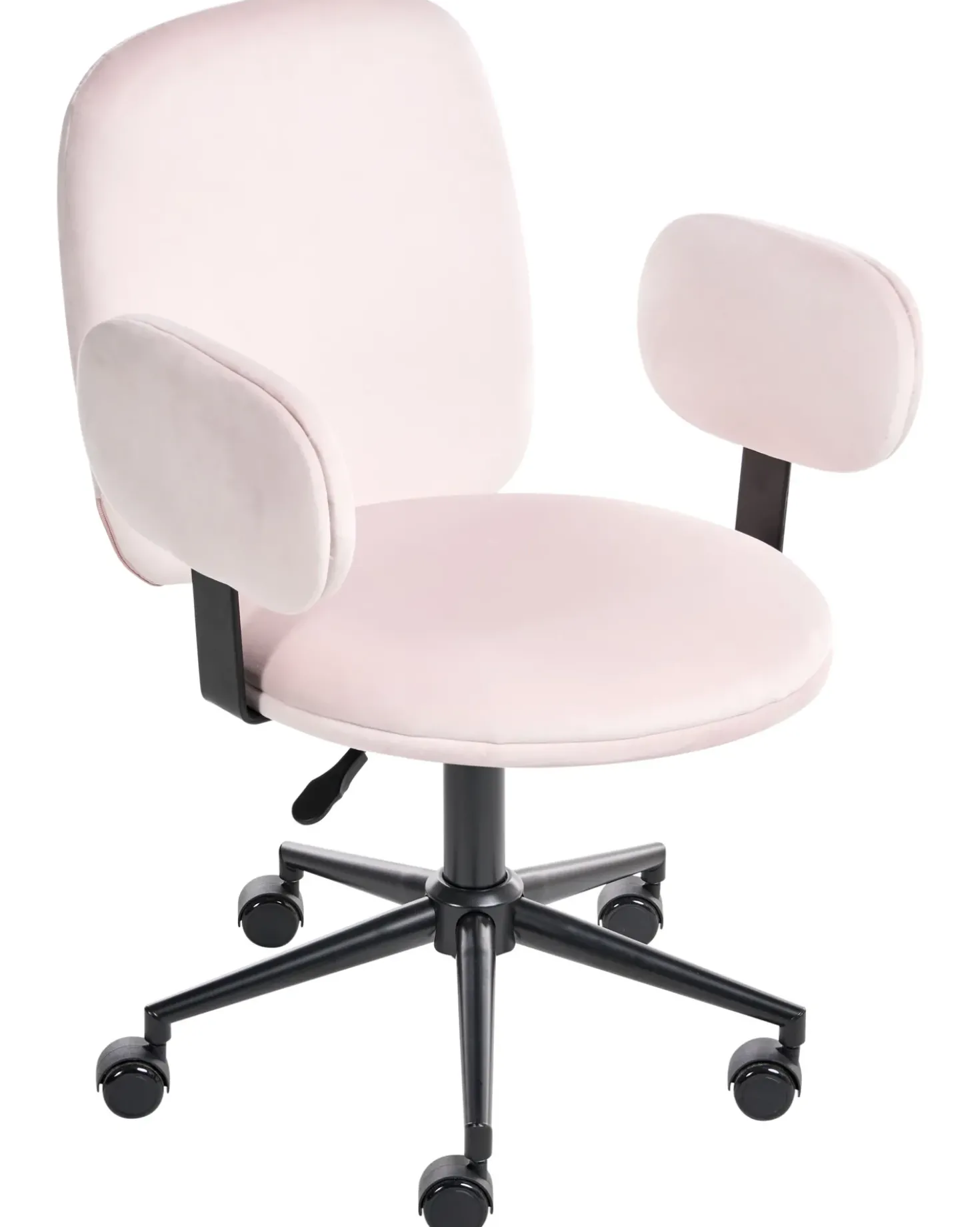 Sedia da scrivania MORAGA Velluto Rosa pastello