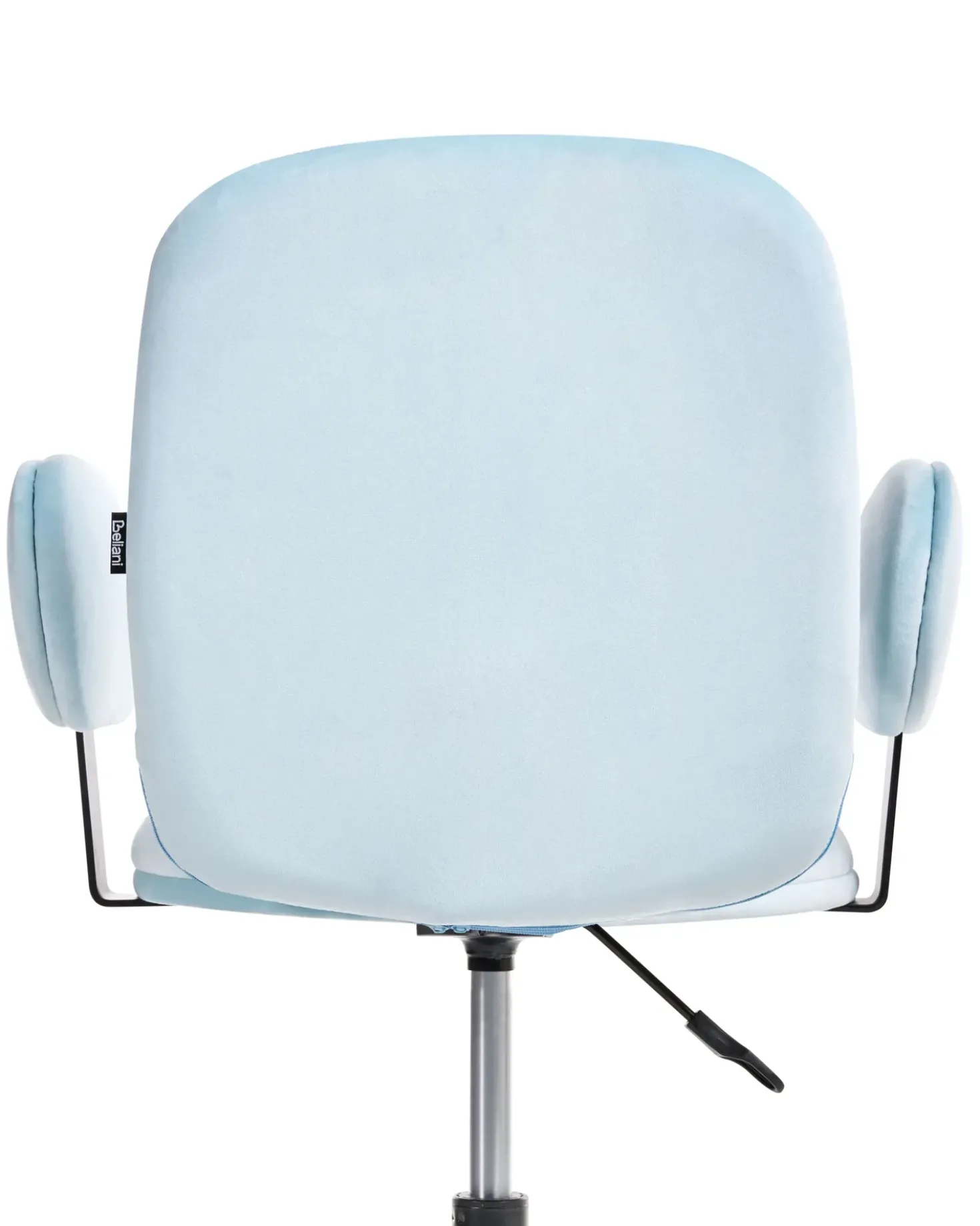 Sedia da scrivania MORAGA Velluto Azzurro