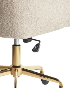 Sedia da scrivania PALMDALE Bouclé Beige