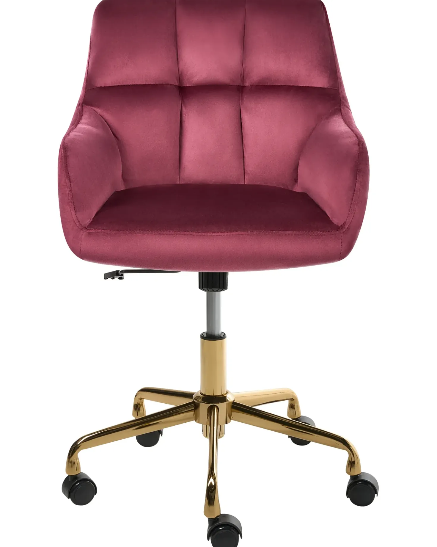 Sedia da scrivania PALMDALE Velluto Bordeaux