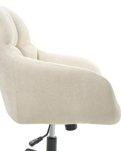 Sedia da scrivania PALMDALE Velluto Beige chiaro