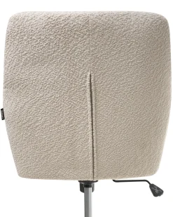 Sedia da scrivania PALMDALE Bouclé Beige chiaro