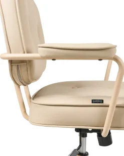 Sedia da scrivania PARAMUS Pelle sintetica Beige
