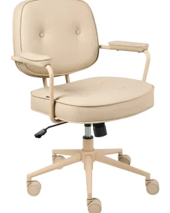 Sedia da scrivania PARAMUS Pelle sintetica Beige