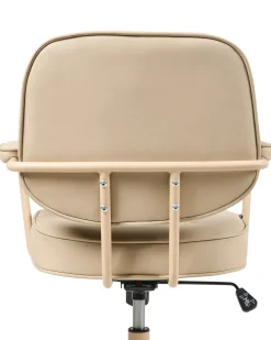 Sedia da scrivania PARAMUS Pelle sintetica Beige
